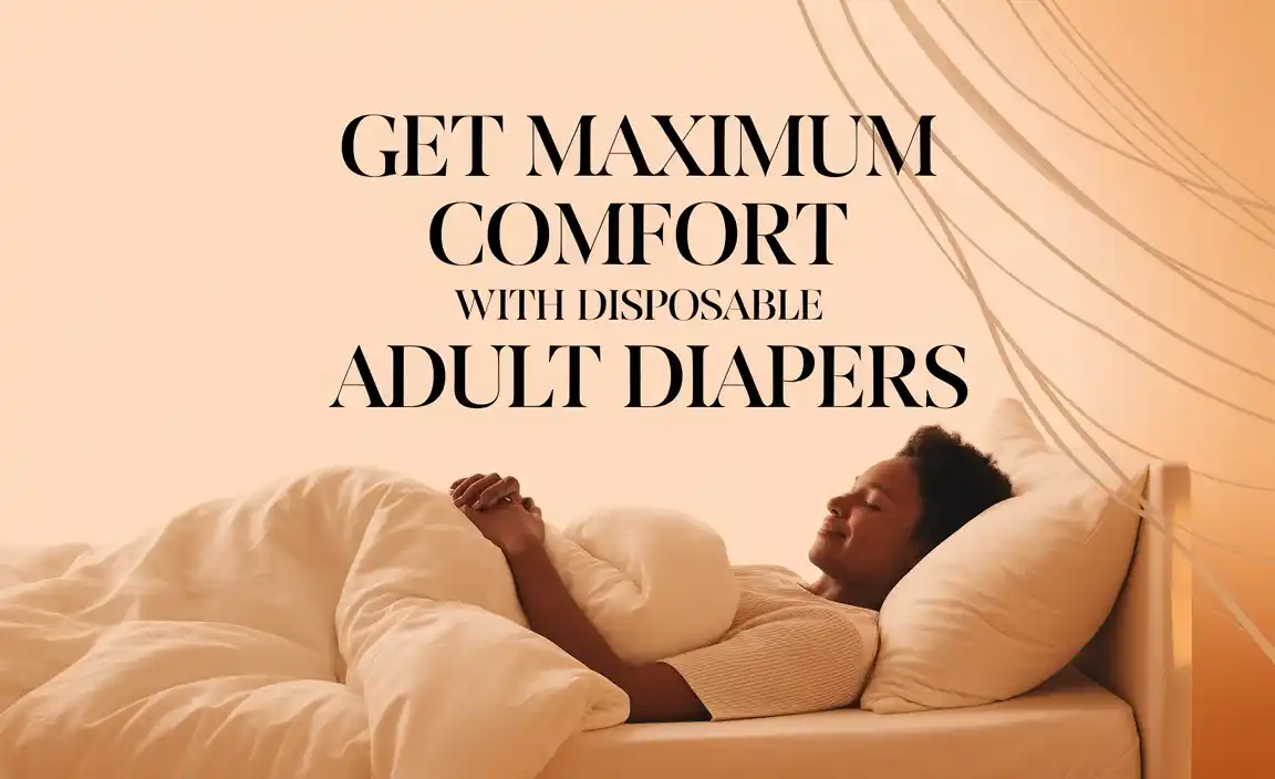 Get Maximum Comfort With Disposable Adult Diapers