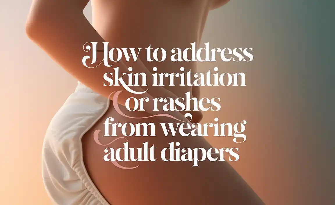 How To Address Skin Irritation Or Rashes From Wearing Adult Diapers