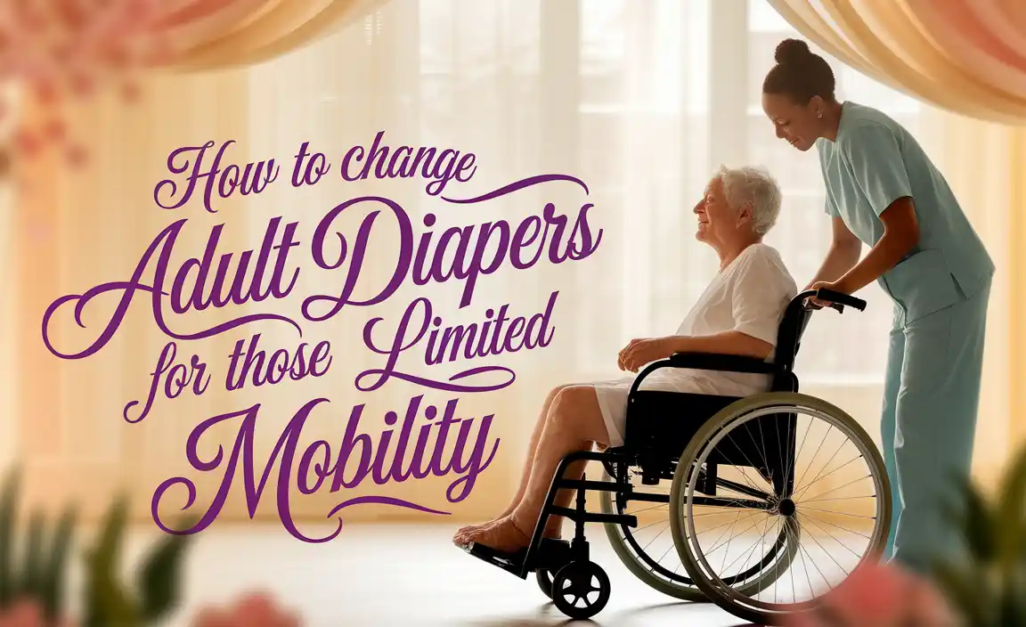 How To Change Adult Diapers For Those With Limited Mobility