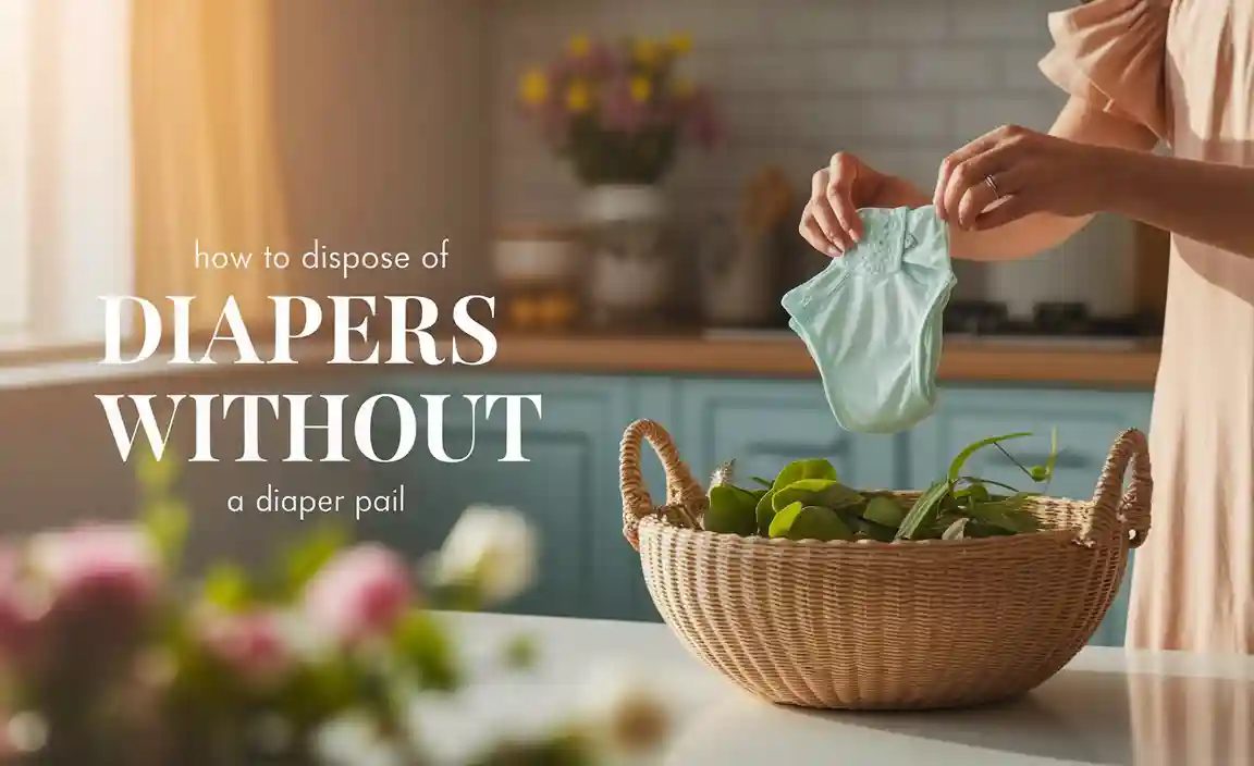 How To Dispose Of Diapers Without A Diaper Pail