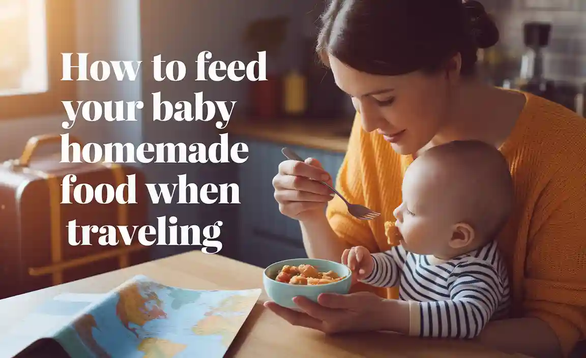 How To Feed Your Baby Homemade Food When Traveling