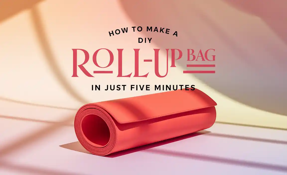 How To Make A Diy Roll-Up Bag In Just Five Minutes