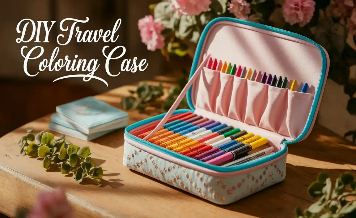 How To Make DIY Travel Coloring Cases