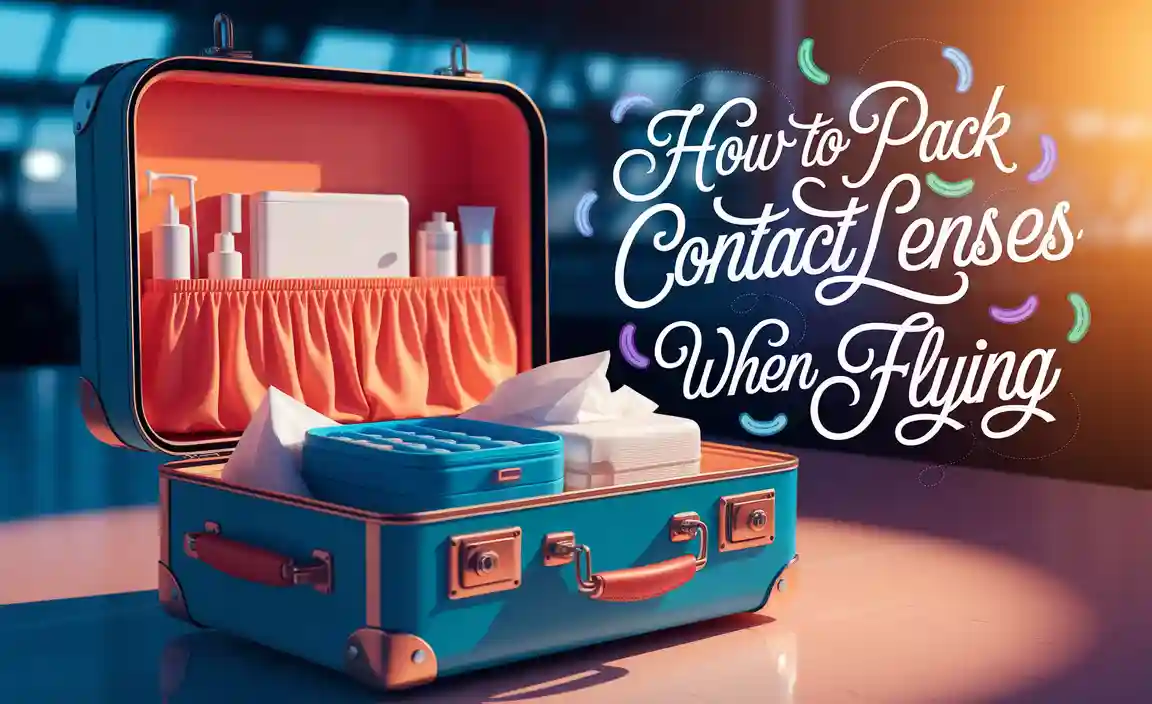 How To Pack Contact Lenses When Flying