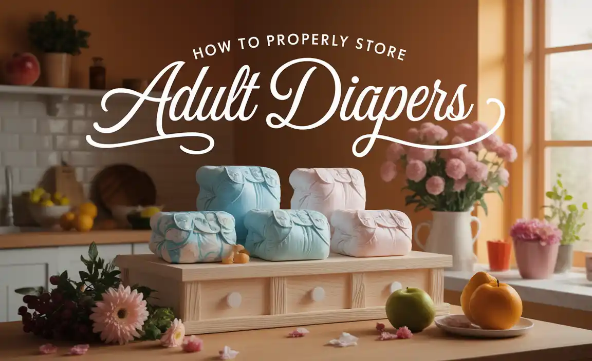 How To Properly Store Adult Diapers
