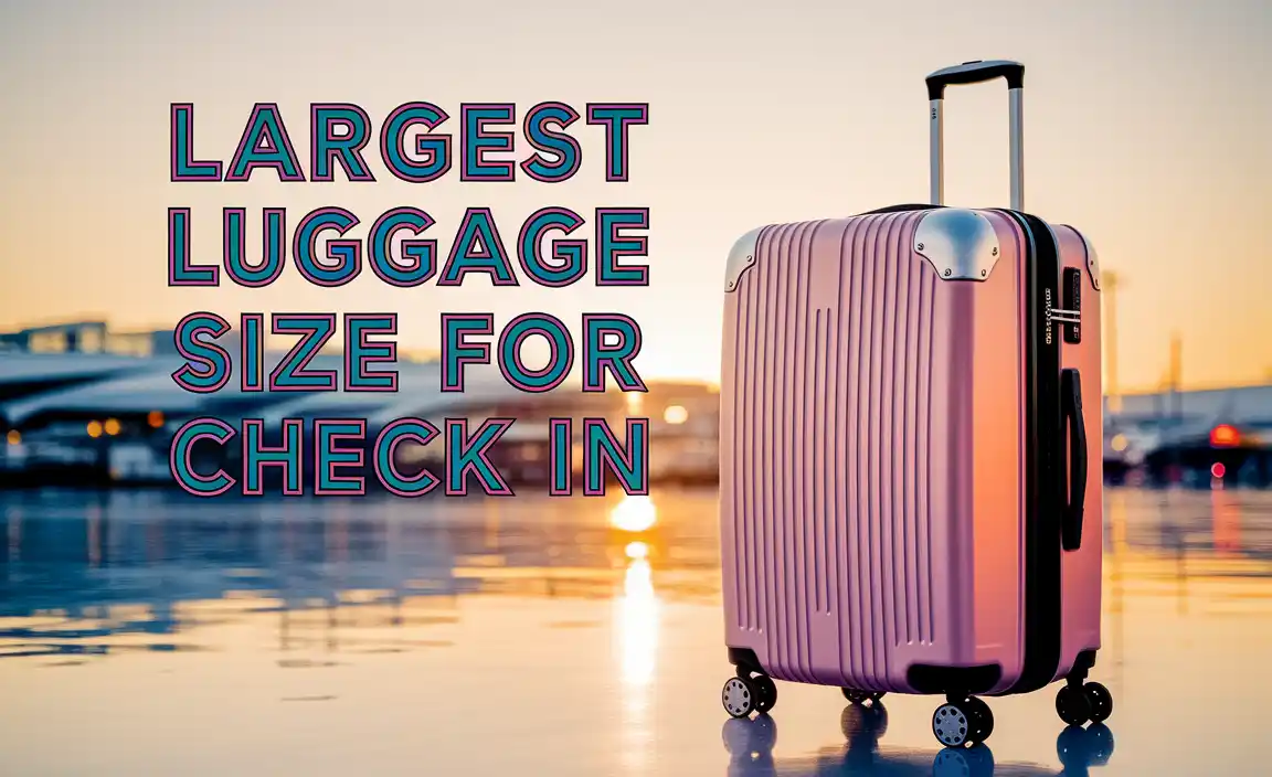 Largest Luggage Size For Check In