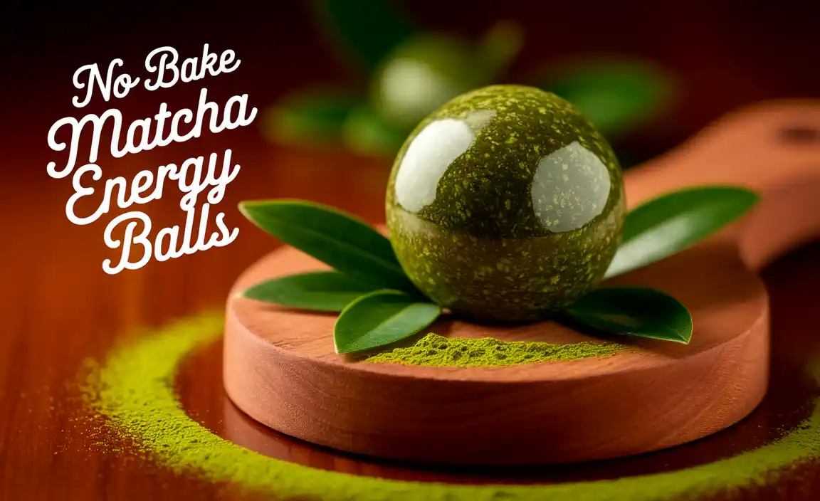 No-Bake Matcha Energy Balls