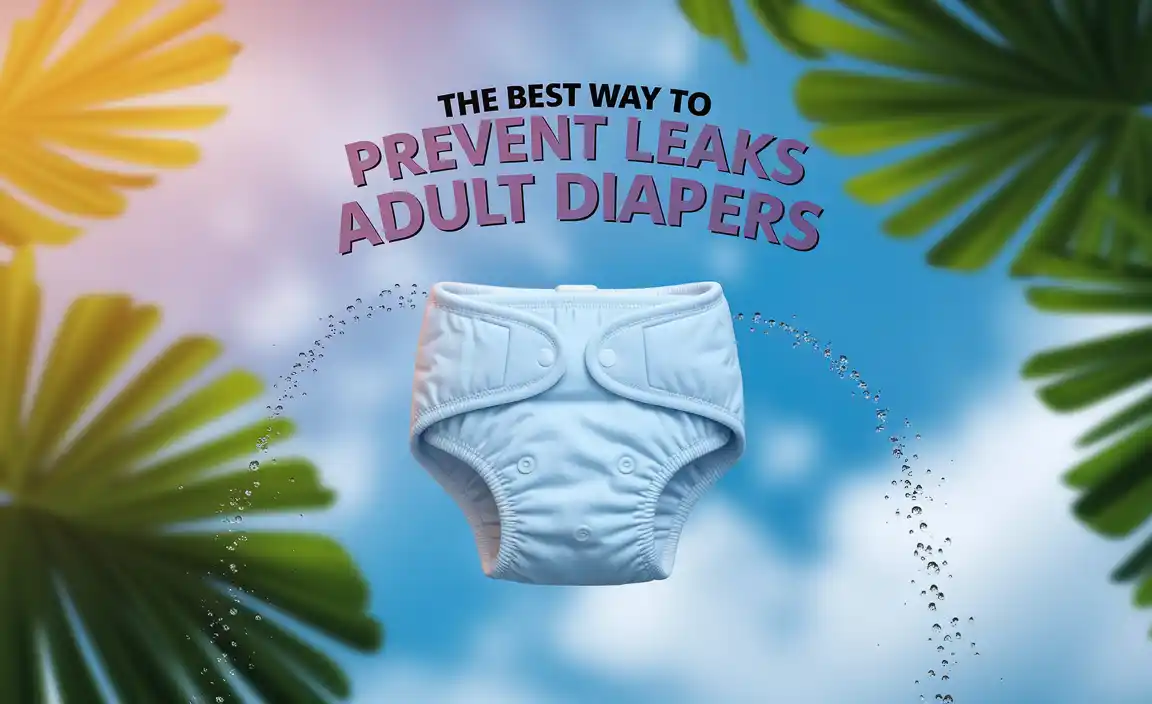 The Best Way To Prevent Leaks Adult Diapers