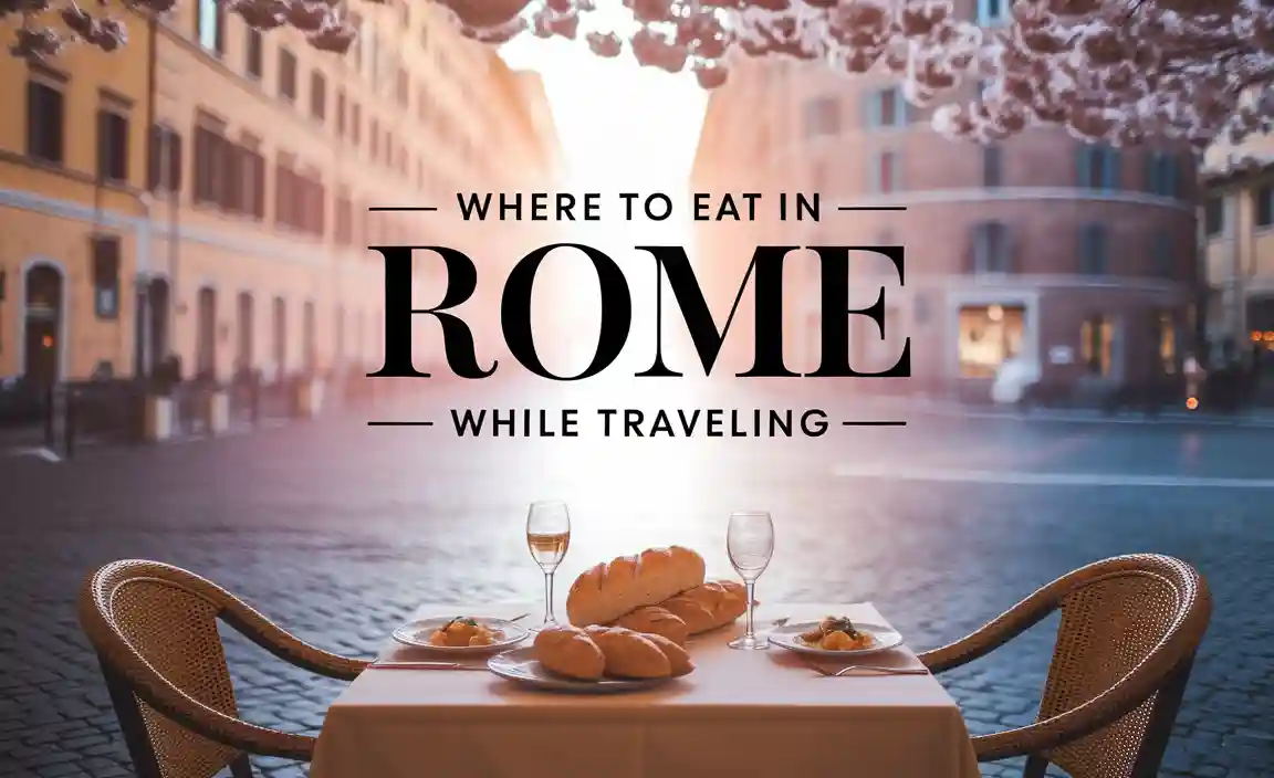 Where To Eat In Rome While Traveling