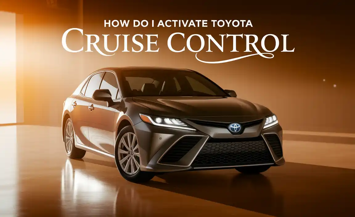 How Do I Activate Toyota Cruise Control