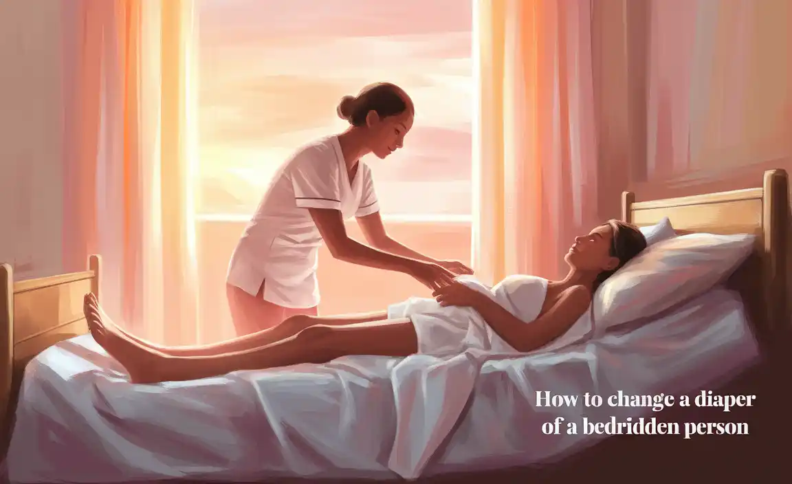 How To Change A Diaper Of A Bedridden Person
