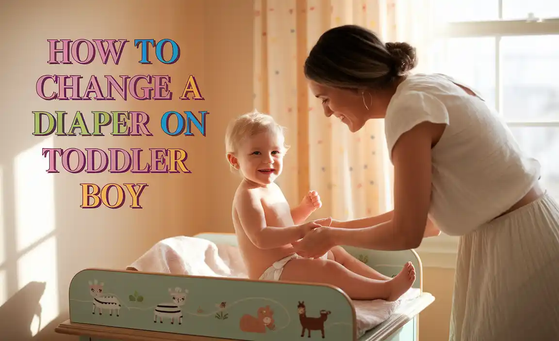 How To Change A Diaper On A Toddler Boy