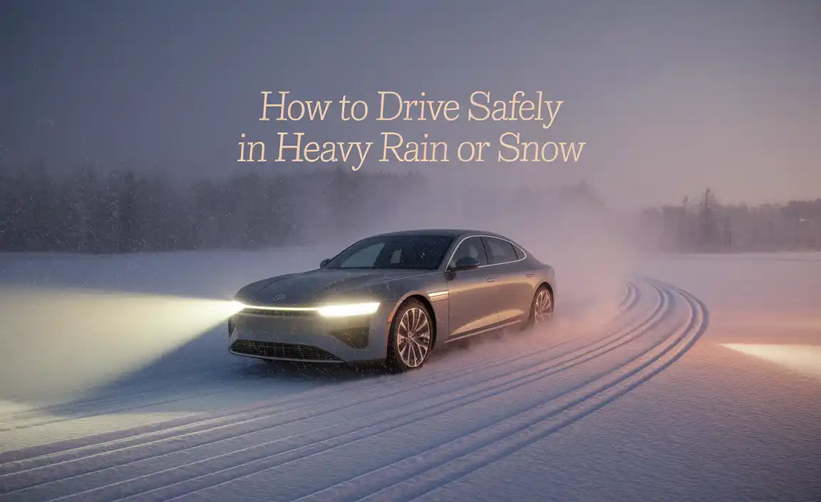 How To Drive Safely In Heavy Rain Or Snow