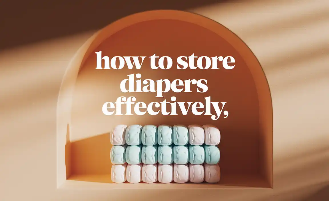 How To Store Diapers Effectively