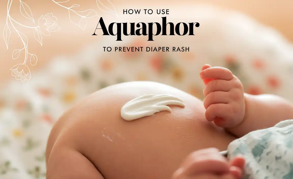 How To Use Aquaphor To Prevent Diaper Rash