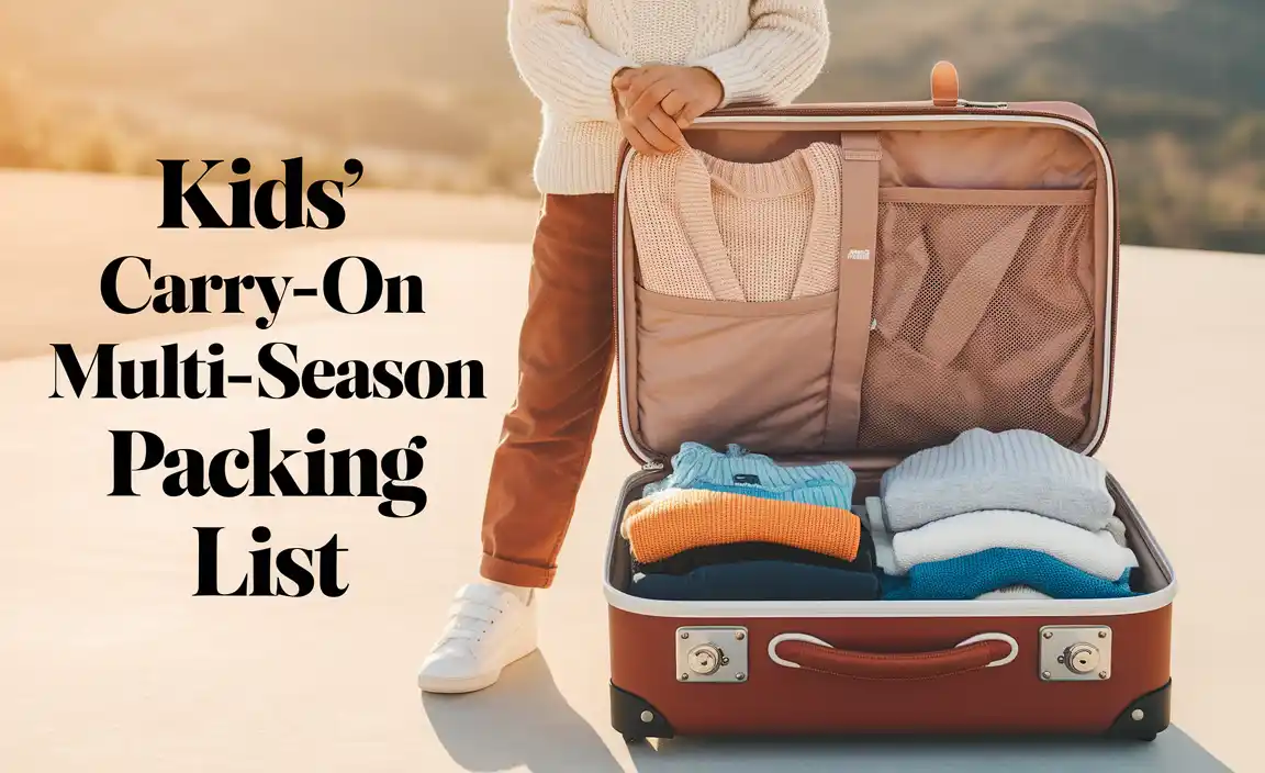 Kids' Carry-On Multi-Season Packing List