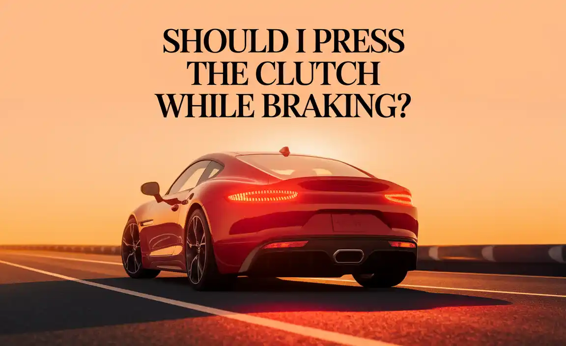 Should I Press The Clutch While Braking