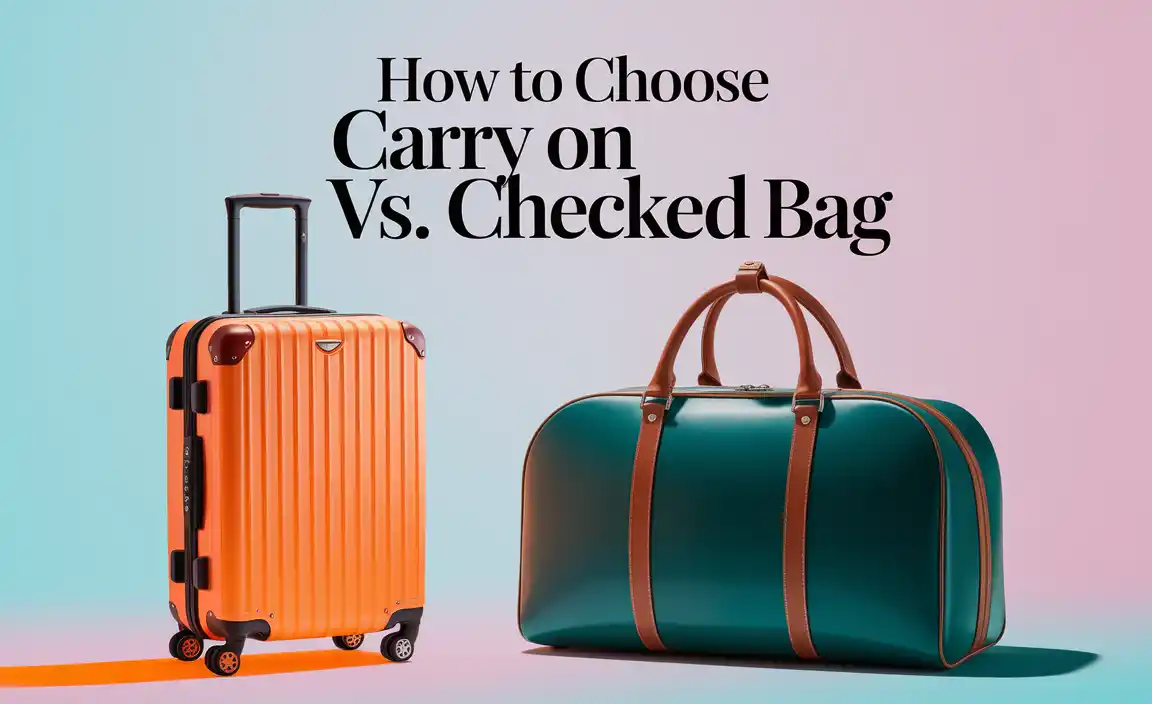 How To Choose Carry On Vs. Checked Bag