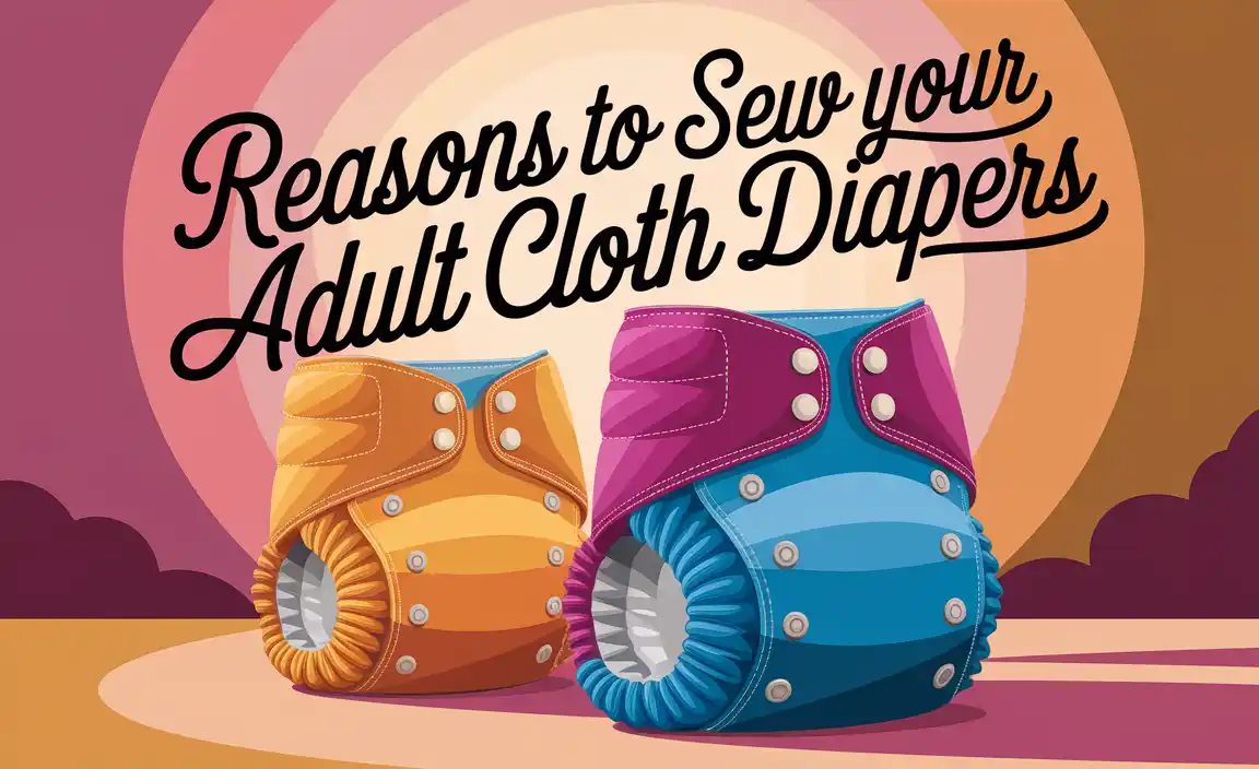 Reasons To Sew Your Adult Cloth Diapers