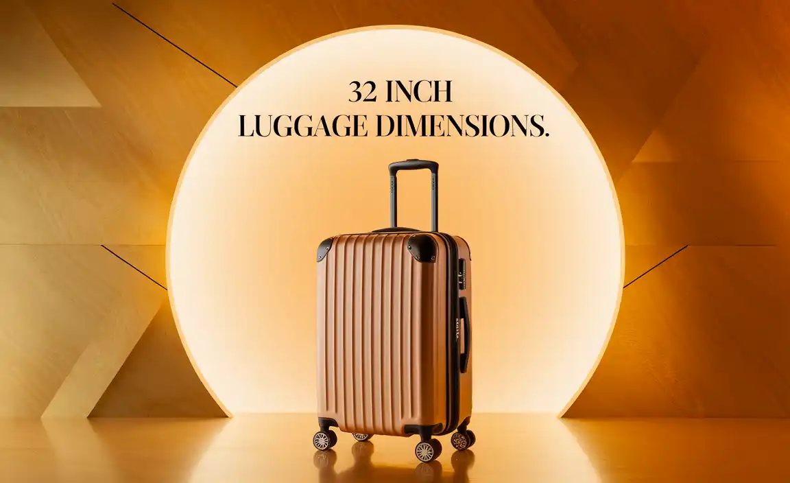 32 Inch Luggage Dimensions