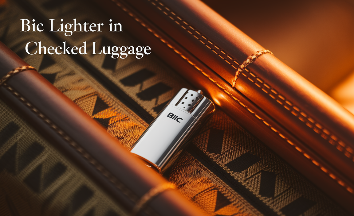 Bic Lighter In Checked Luggage