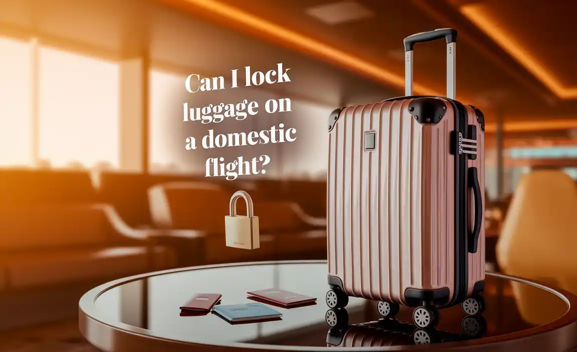 Can I Lock My Luggage On A Domestic Flight