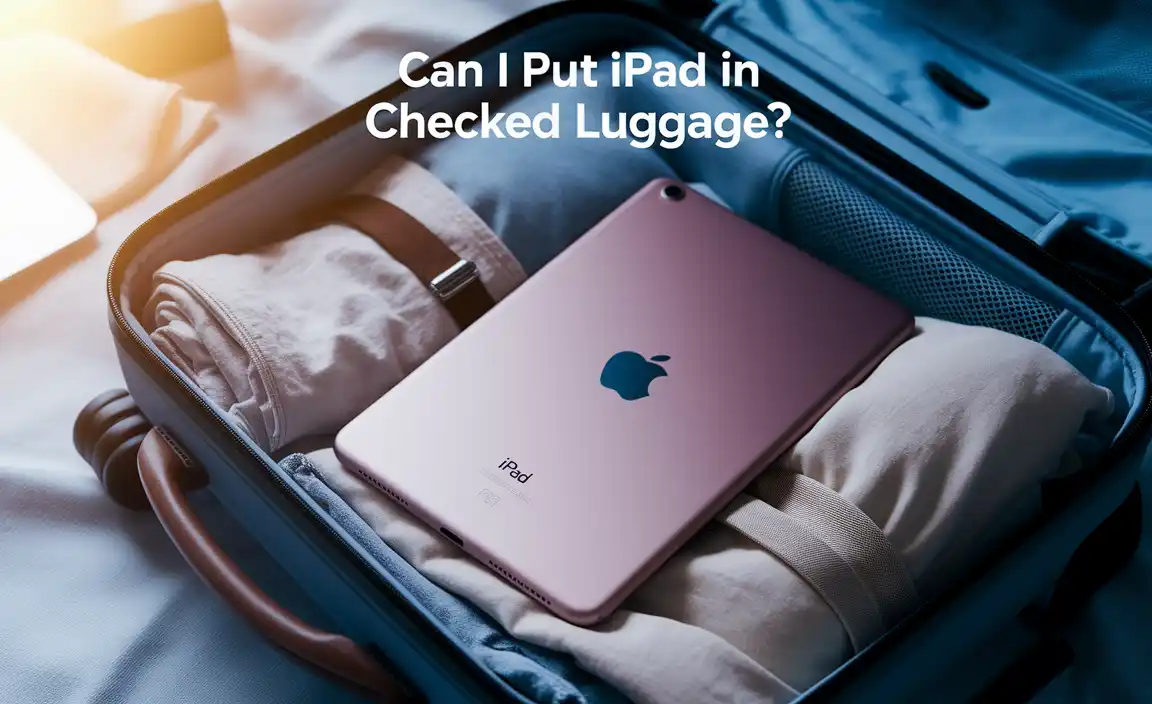 Can I Put iPad In Checked Luggage