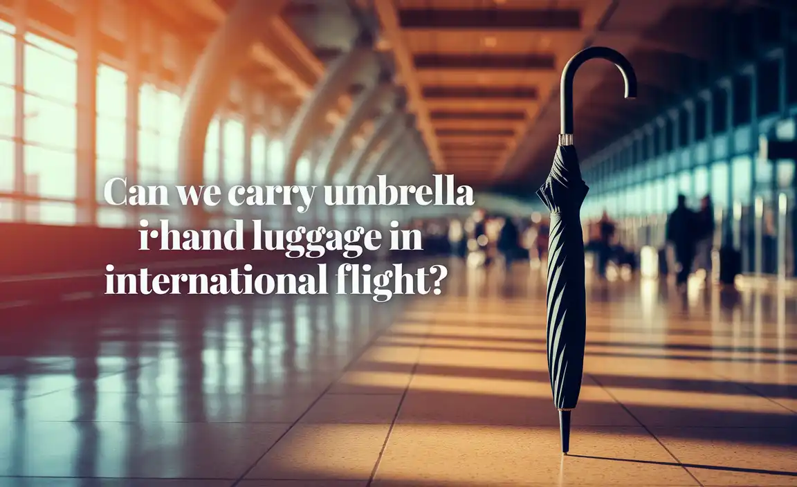 Can We Carry Umbrella In Hand Luggage In International Flight