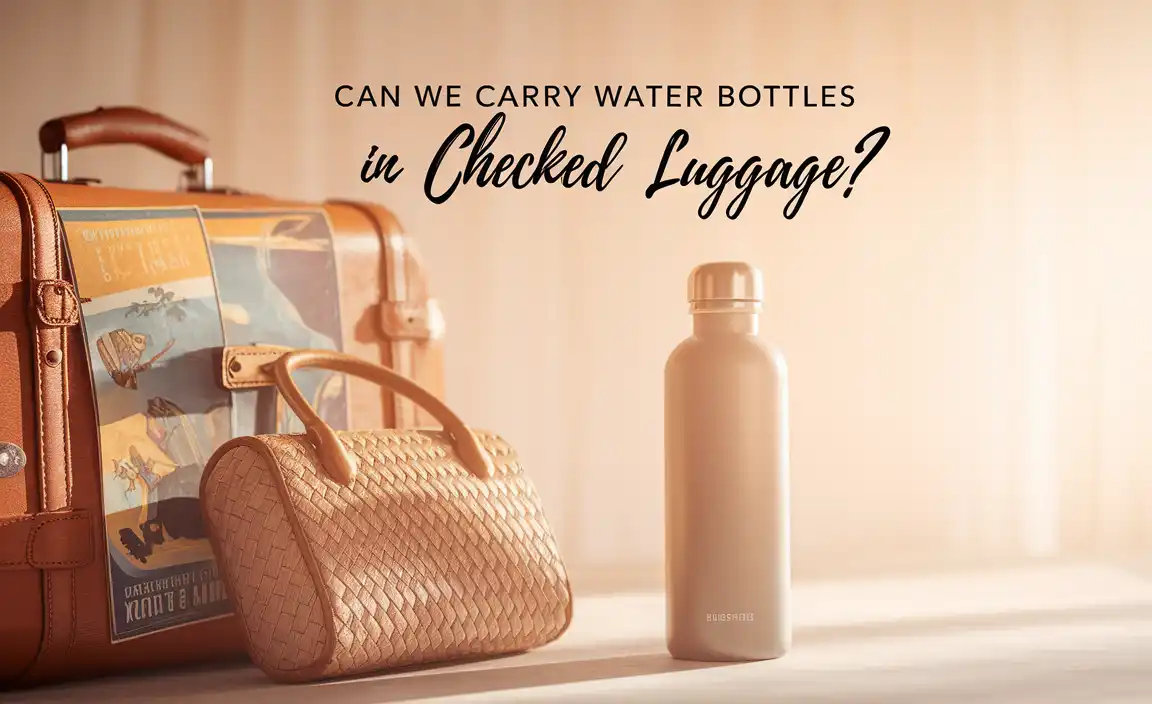 Can We Carry Water Bottles In Checked Luggage