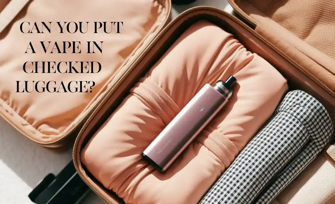 Can You Put A Vape In Checked Luggage