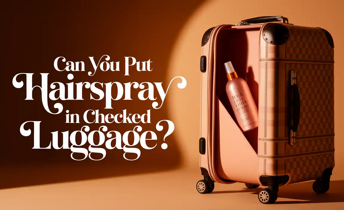 Can You Put Hairspray In Checked Luggage