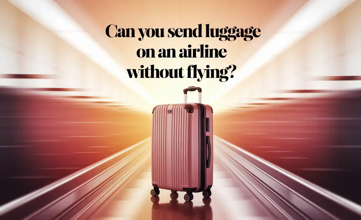 Can You Send Luggage On An Airline Without Flying