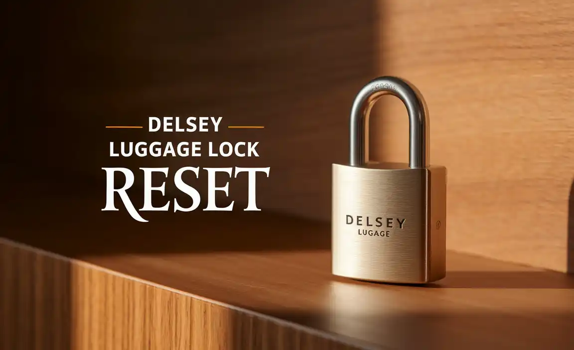 Delsey Luggage Lock Reset