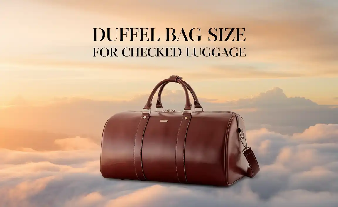 Duffel Bag Size For Checked Luggage