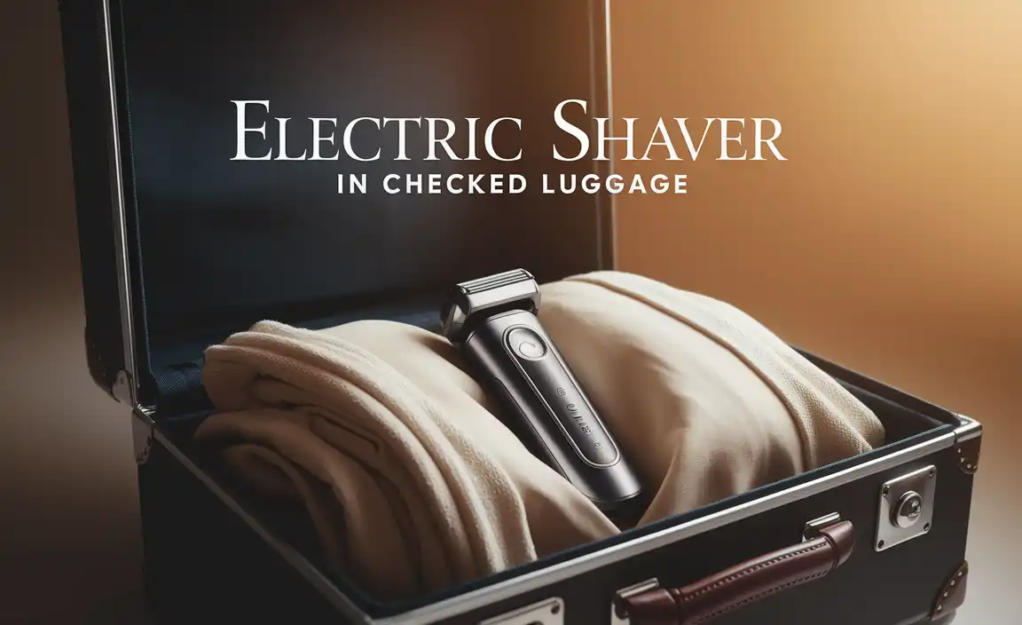 Electric Shaver In Checked Luggage