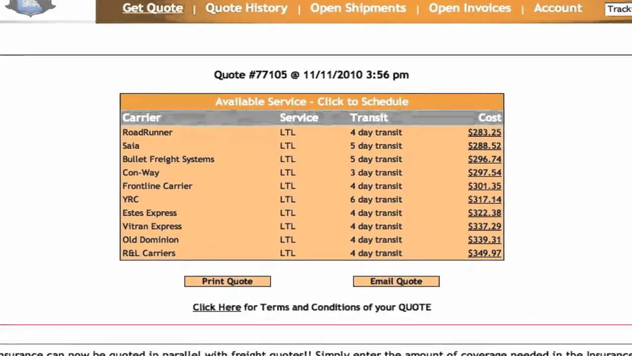 Get Shipping Quote