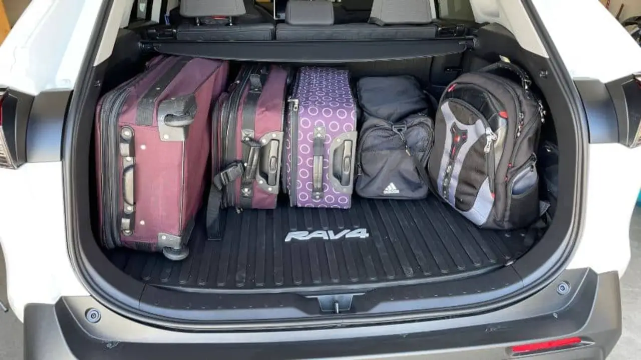 How To Maximize Your Rav4 Space For Toyota Rav4 Trunk Space Luggage
