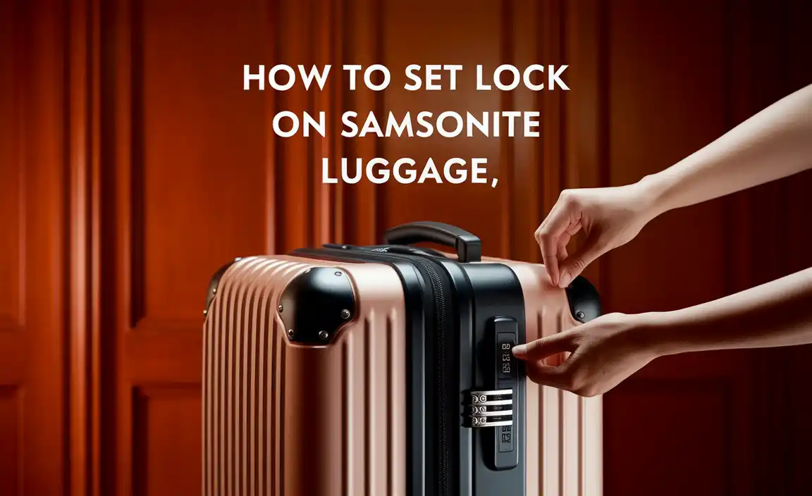 How To Set Lock On Samsonite Luggage