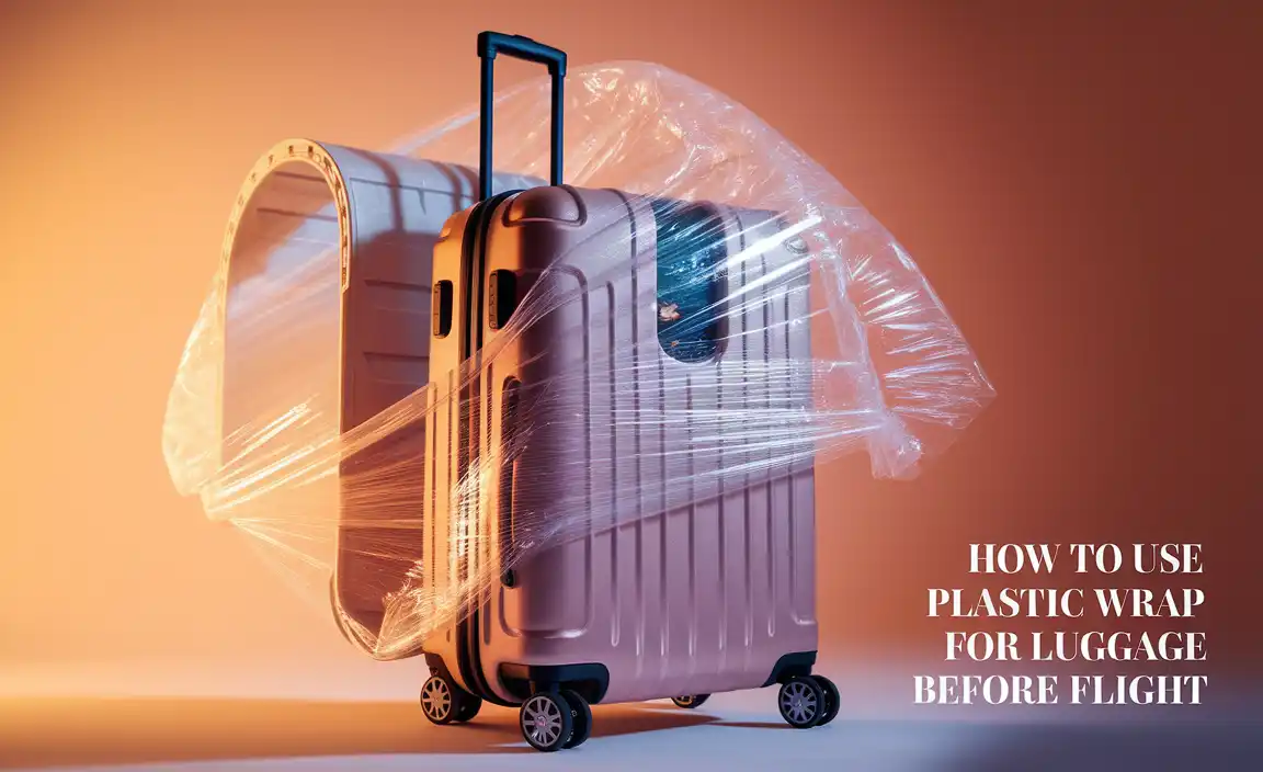 How To Use Plastic Wrap For Luggage Before Flight