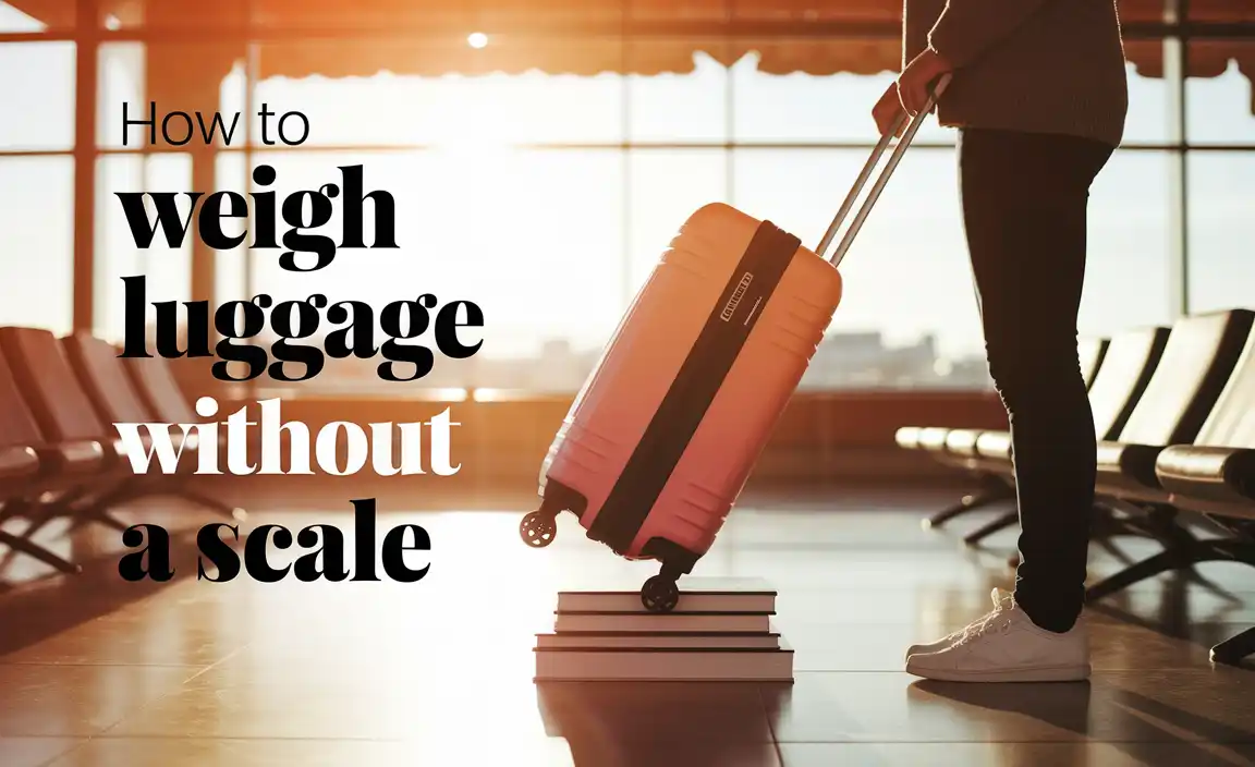 How To Weigh Luggage Without A Scale