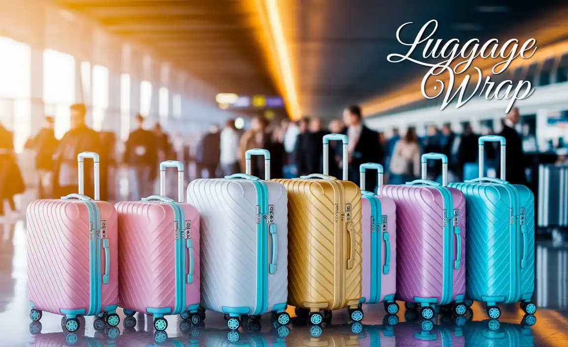 Luggage Wrap At Airport