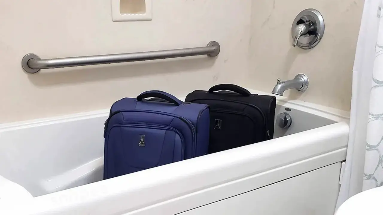 Tips To Avoid Luggage Slipping And Falling While Stored In A Bathtub