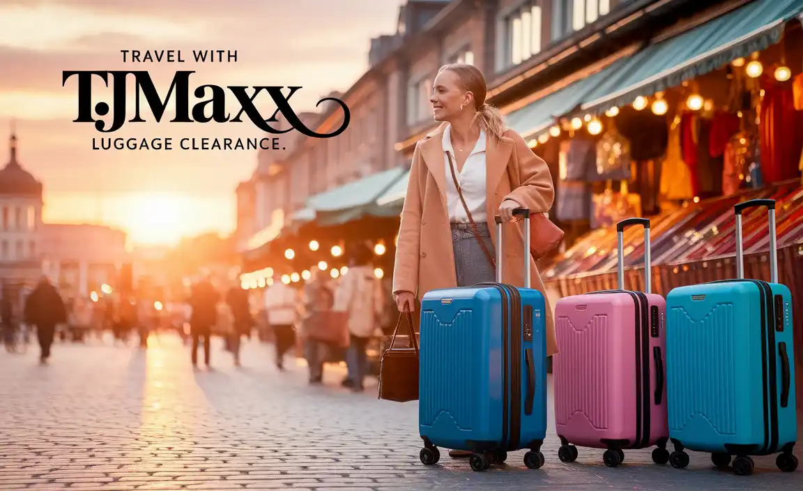 Travel With TJ Maxx Luggage Clearance