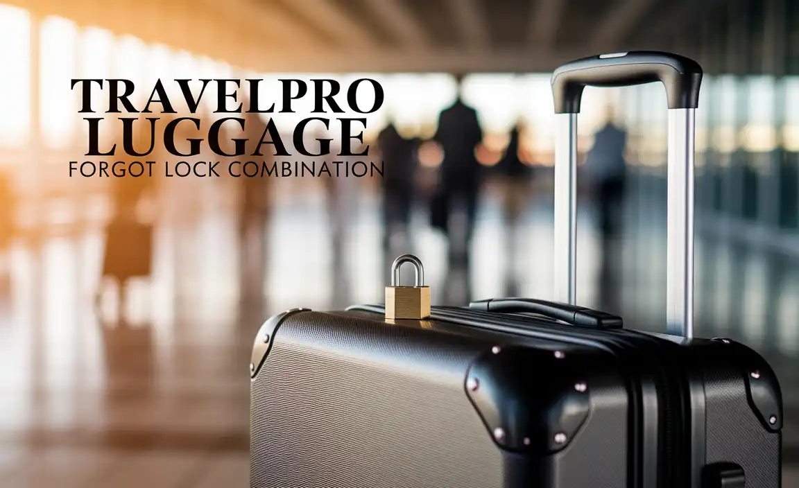 Travelpro Luggage Forgot Lock Combination