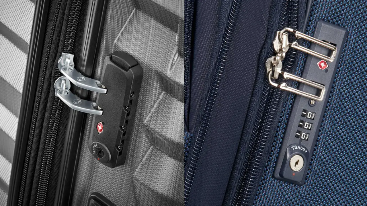 Types of Samsonite luggage locks