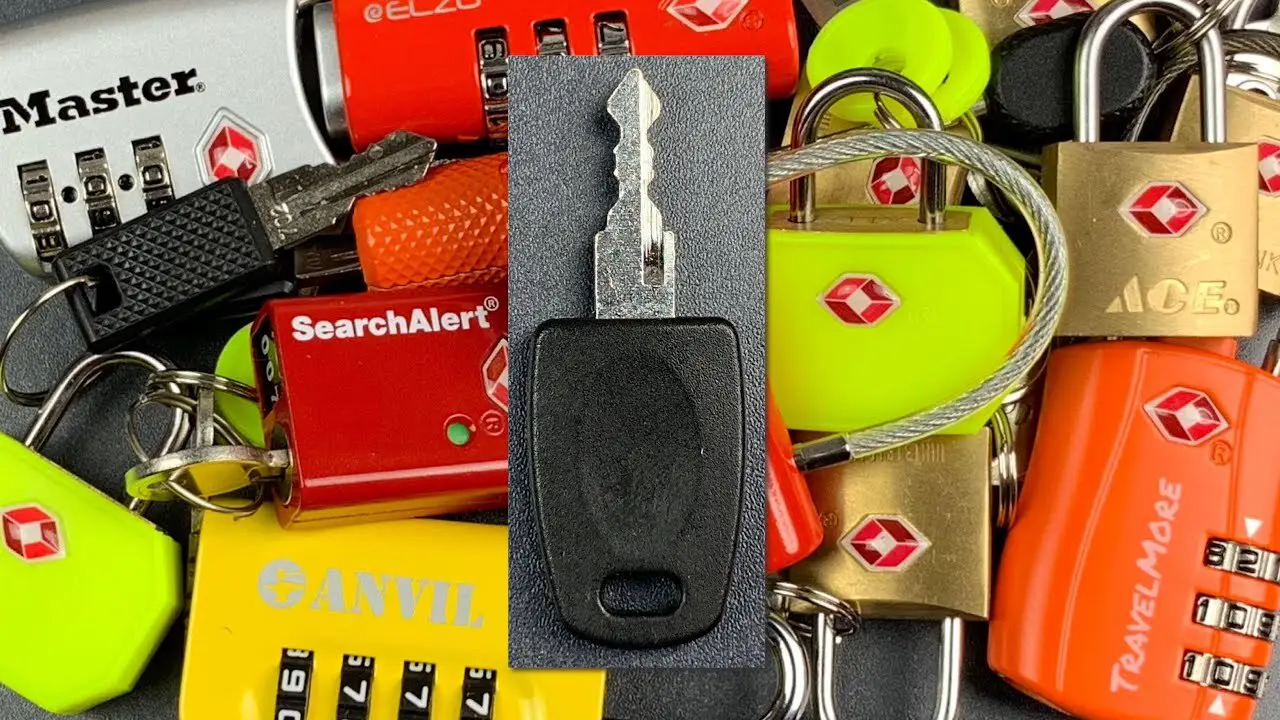 Using A Master Key To Unlock The Luggage