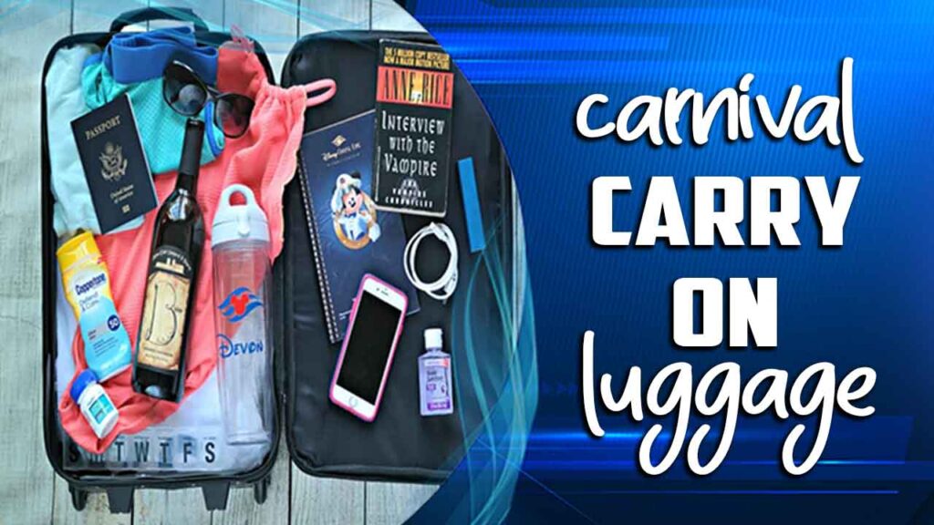 carnival cruise luggage carry on