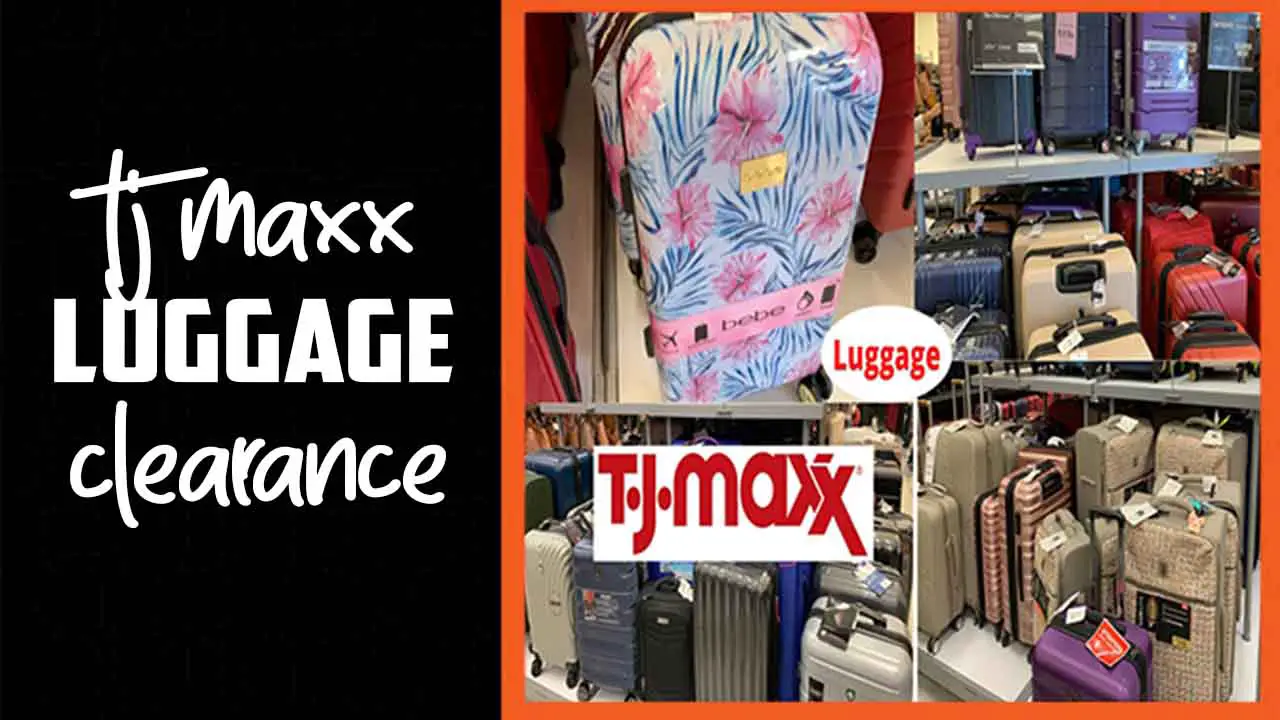 TJ Maxx Luggage Clearance