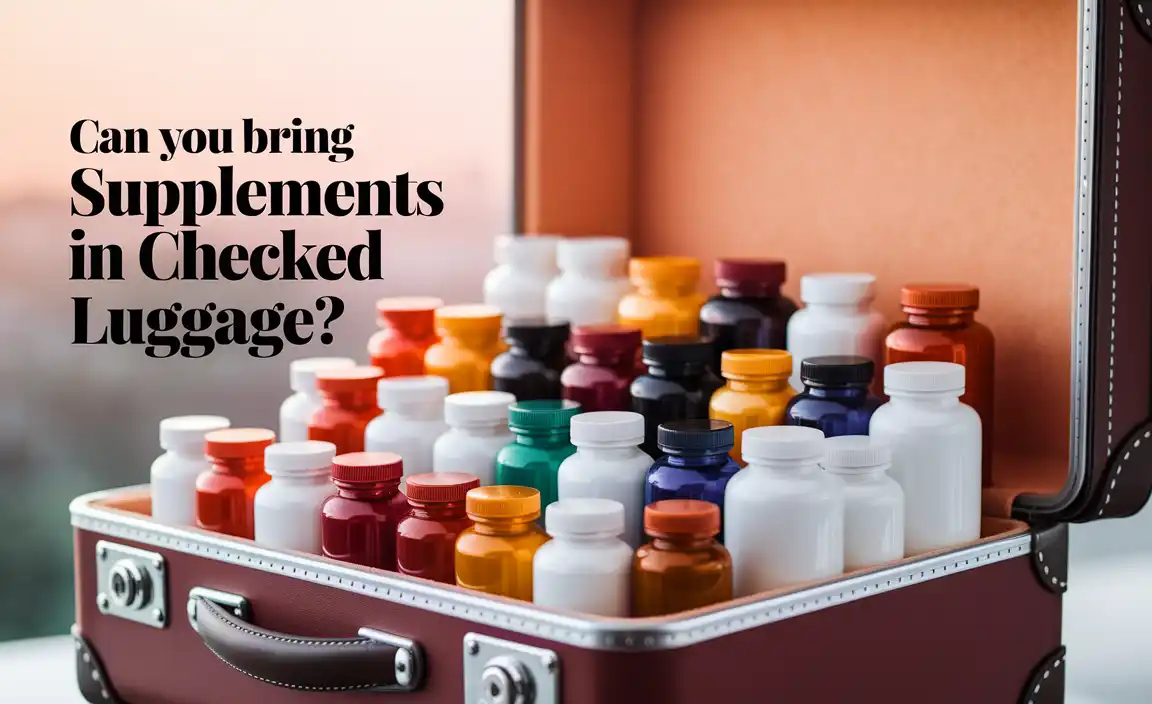 Can You Bring Supplements In Checked Luggage