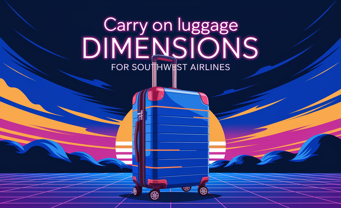 Carry On Luggage Dimensions for Southwest Airlines